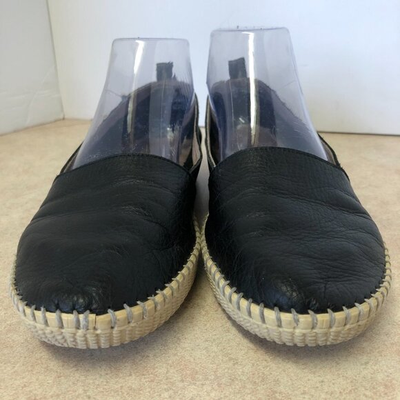 Black Leather Slip On Shoe Size 37(6.5 US) - Picture 2 of 10